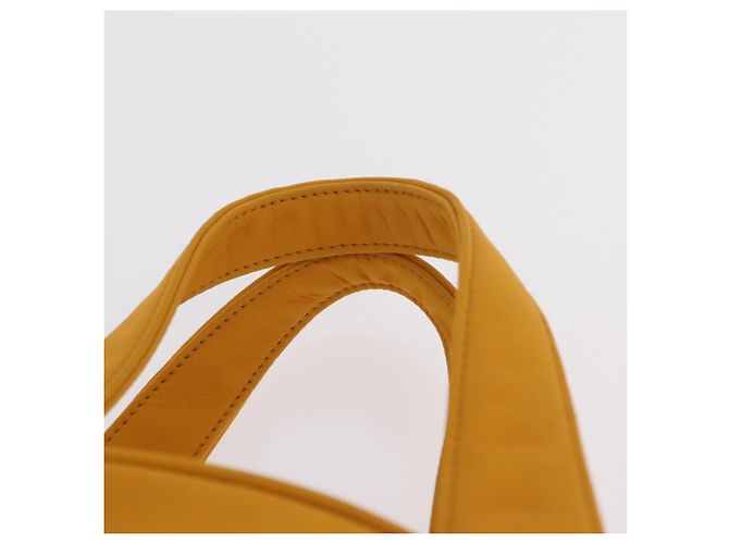 Autre Marque Borsa a mano Saint Laurent Nylon Yellow Gold Auth BA16065A D'oro Giallo - vista 10