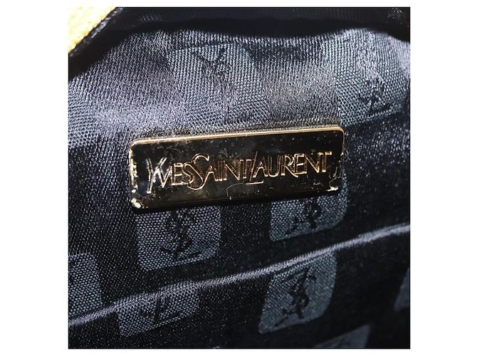 Autre Marque Borsa a mano Saint Laurent Nylon Yellow Gold Auth BA16065A D'oro Giallo - vista 11