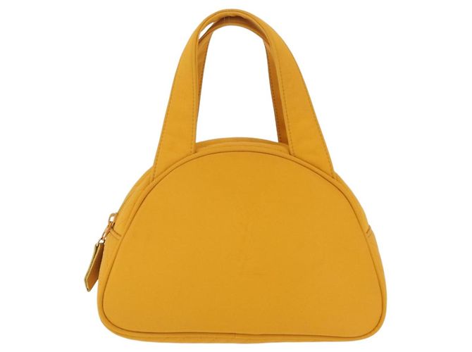 Autre Marque Borsa a mano Saint Laurent Nylon Yellow Gold Auth BA16065A D'oro Giallo - vista 13
