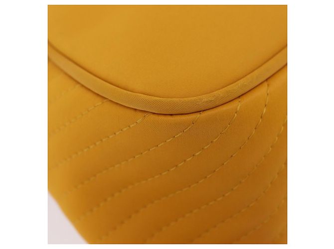 Autre Marque Borsa a mano Saint Laurent Nylon Yellow Gold Auth BA16065A D'oro Giallo - vista 16