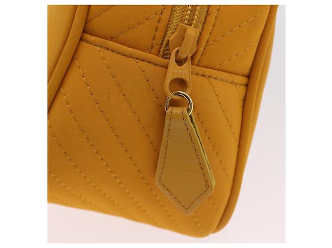 Autre Marque Borsa a mano Saint Laurent Nylon Yellow Gold Auth BA16065A D'oro Giallo - vista 18