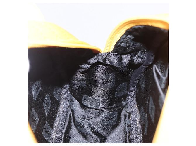 Autre Marque Borsa a mano Saint Laurent Nylon Yellow Gold Auth BA16065A D'oro Giallo - vista 20