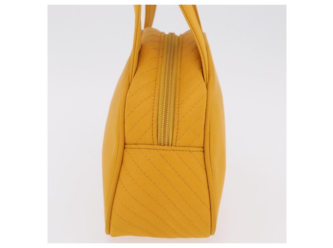 Autre Marque Borsa a mano Saint Laurent Nylon Yellow Gold Auth BA16065A D'oro Giallo - vista 3