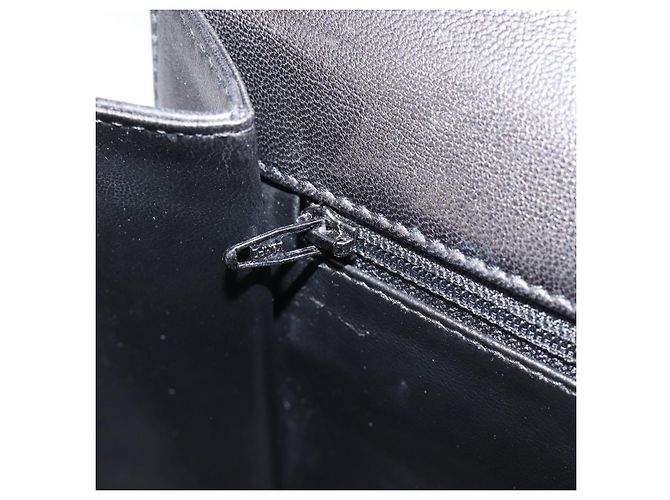 Bally Schultertasche mit Kette aus Leder Schwarz Gold Authentisch 206785A Golden - Ansicht 22