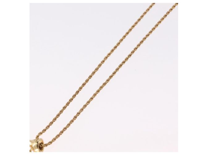 Colar Christian Dior Metal Tom Dourado Auth 206833 - vista 10