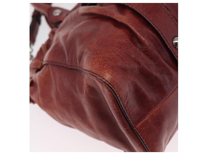 Borsa a mano Miu Miu in pelle 2way marrone argento autentica 167652M - Ansicht 17