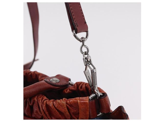 Borsa a mano Miu Miu in pelle 2way marrone argento autentica 167652M - Ansicht 21