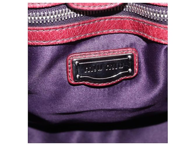 Borsa a mano Miu Miu in pelle 2way marrone argento autentica 167652M - Ansicht 23
