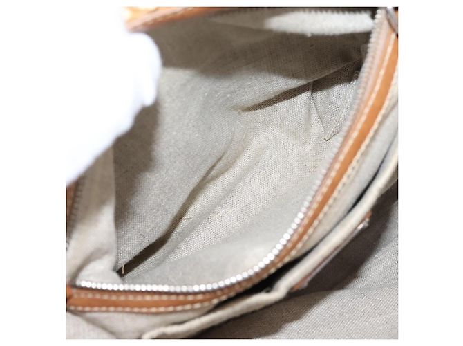 Borsa a Mano Miu Miu Raffia 2way Brown Silver Auth 167658M Marrone Argento - vista 27