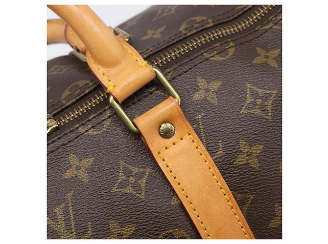 LOUIS VUITTON Monogram Keepall 55 Boston Bag M41424 LV Auth 203190V Monograma - vista 18