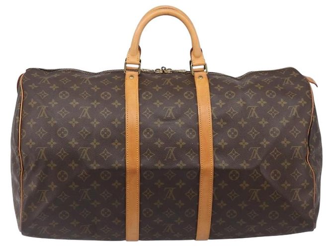 LOUIS VUITTON Monogram Keepall 55 Boston Bag M41424 LV Auth 203190V Monograma - vista 2