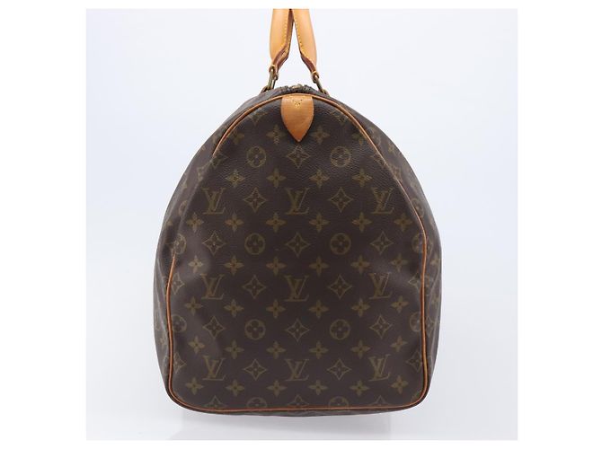LOUIS VUITTON Monogram Keepall 55 Boston Bag M41424 LV Auth 203190V Monograma - vista 3