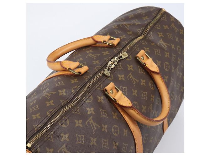 LOUIS VUITTON Monogram Keepall 55 Boston Bag M41424 LV Auth 203190V Monograma - vista 6