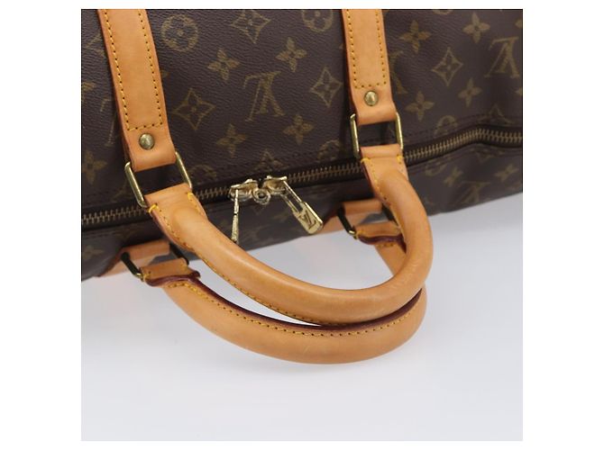 LOUIS VUITTON Monogram Keepall 55 Boston Bag M41424 LV Auth 203190V Monograma - vista 7
