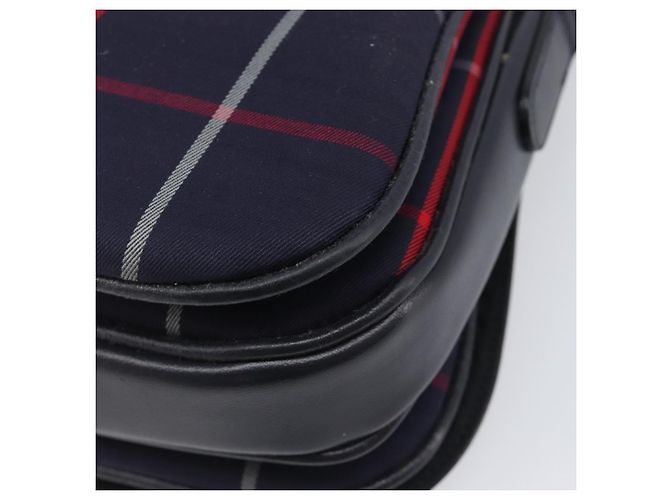 Borsa a tracolla Burberrys Nova Check Canvas Navy Gold Auth 205448 D'oro Blu navy - vista 15