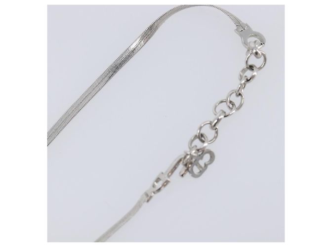 Collana Christian Dior metallo Silver Auth 205487M Argento - vista 18