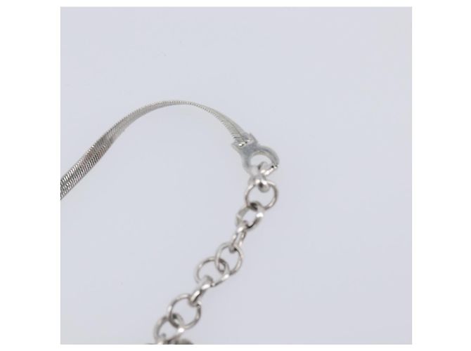 Collana Christian Dior metallo Silver Auth 205487M Argento - vista 19