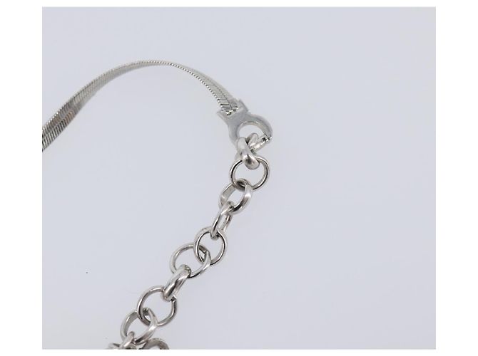 Collana Christian Dior metallo Silver Auth 205487M Argento - vista 20