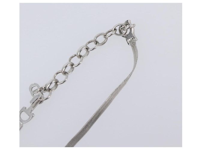 Collana Christian Dior metallo Silver Auth 205487M Argento - vista 9