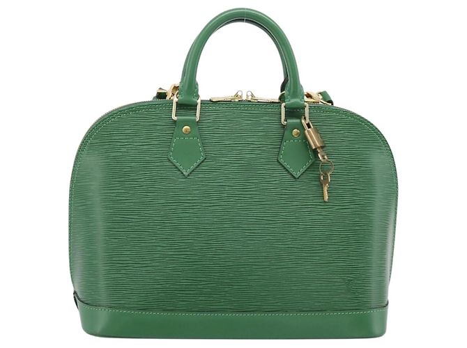 Borsa a mano LOUIS VUITTON Epi Alma Borneo Green M52144 LV Auth 206682V - vista 13