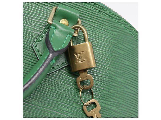 Borsa a mano LOUIS VUITTON Epi Alma Borneo Green M52144 LV Auth 206682V - vista 21