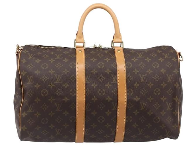 LOUIS VUITTON Monogram Keepall Bandouliere 45 Sac Boston M41418 LV Auth 203168SV Monogramme - vue 13