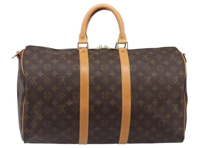 LOUIS VUITTON Monogram Keepall Bandouliere 45 Sac Boston M41418 LV Auth 203168SV Monogramme - vue 2