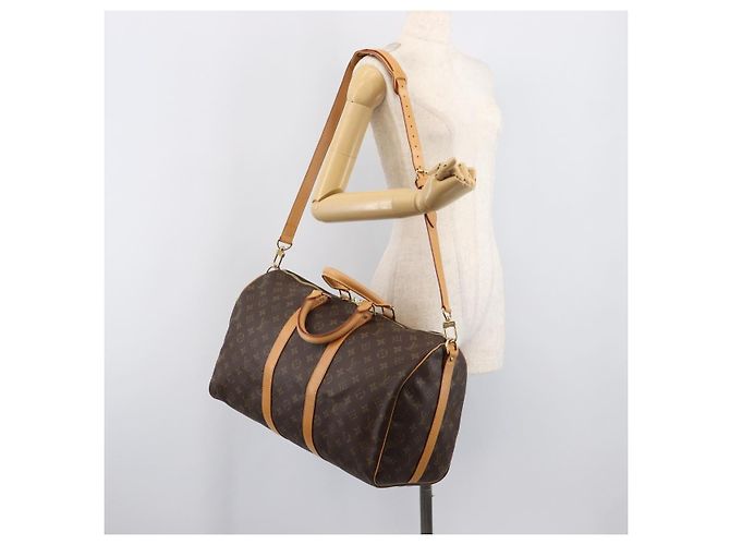 LOUIS VUITTON Monogram Keepall Bandouliere 45 Sac Boston M41418 LV Auth 203168SV Monogramme - vue 26