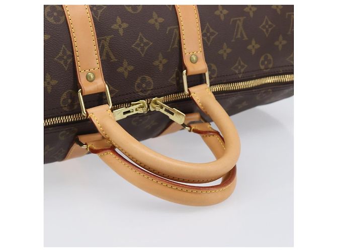 LOUIS VUITTON Monogram Keepall Bandouliere 45 Sac Boston M41418 LV Auth 203168SV Monogramme - vue 7