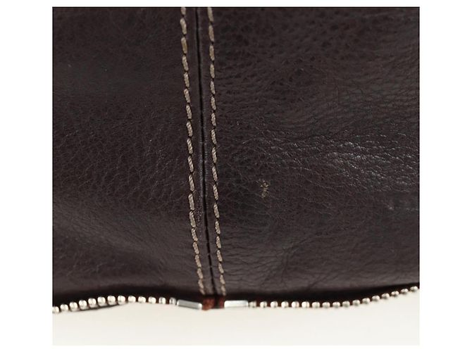Chloé Chloe Paddington Shoulder Bag Leder 2way Braun Gold Silber Auth BA16069V Golden - Ansicht 15