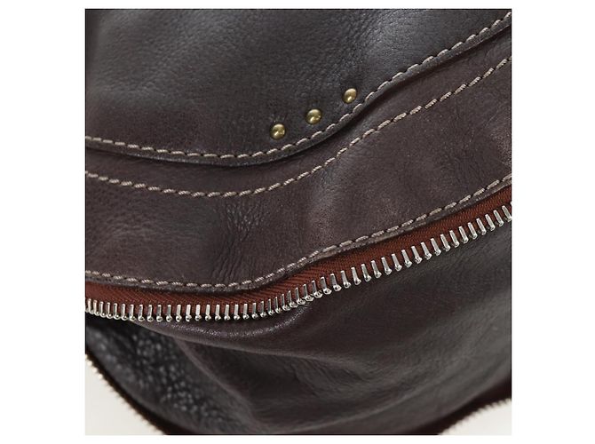 Chloé Chloe Paddington Shoulder Bag Leder 2way Braun Gold Silber Auth BA16069V Golden - Ansicht 16