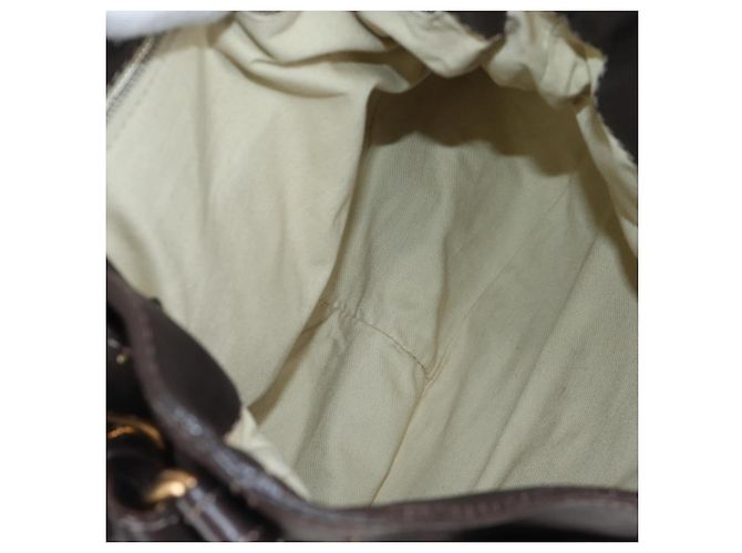 Chloé Chloe Paddington Shoulder Bag Leder 2way Braun Gold Silber Auth BA16069V Golden - Ansicht 9
