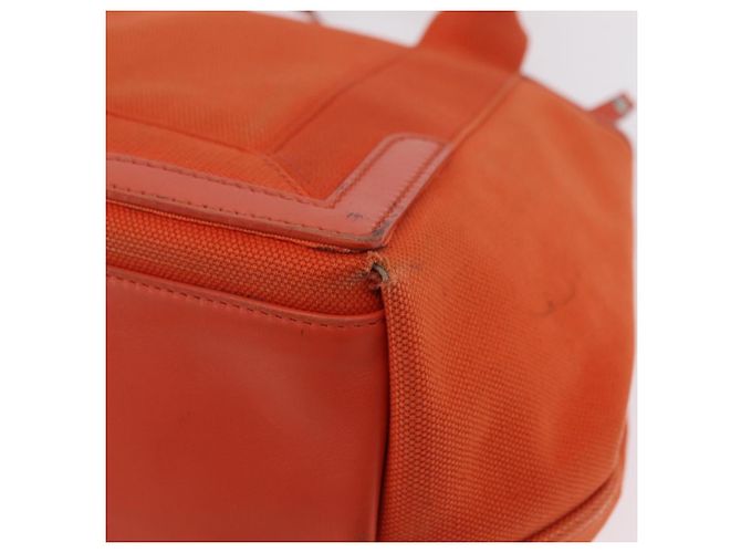 Borsa Balenciaga Navy Cabas S Tote Bag Canvas Orange Silver 339933 Auth BA16102 Argento Arancione - vista 19
