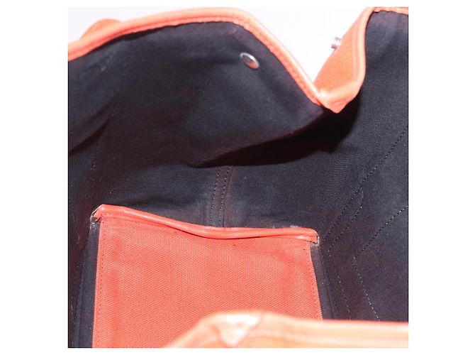 Borsa Balenciaga Navy Cabas S Tote Bag Canvas Orange Silver 339933 Auth BA16102 Argento Arancione - vista 22