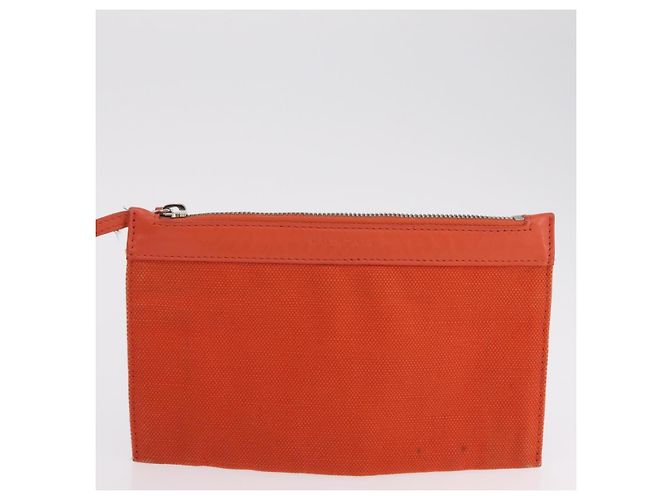 Borsa Balenciaga Navy Cabas S Tote Bag Canvas Orange Silver 339933 Auth BA16102 Argento Arancione - vista 24