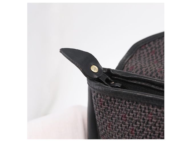Autre Marque Borsa a pochette Saint Laurent in pelle e tela Nero Grigio oro Auth am12782A Marrone D'oro - vista 19