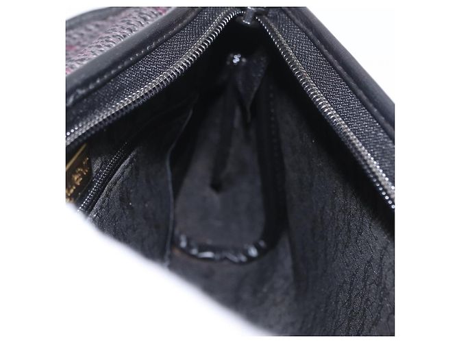Autre Marque Borsa a pochette Saint Laurent in pelle e tela Nero Grigio oro Auth am12782A Marrone D'oro - vista 20