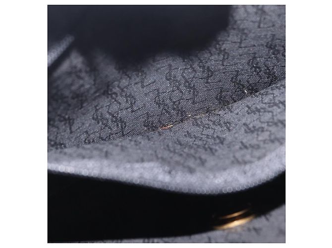 Autre Marque Borsa a pochette Saint Laurent in pelle e tela Nero Grigio oro Auth am12782A Marrone D'oro - vista 23