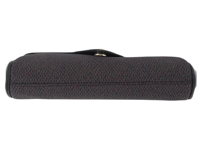 Autre Marque Borsa a pochette Saint Laurent in pelle e tela Nero Grigio oro Auth am12782A Marrone D'oro - vista 7