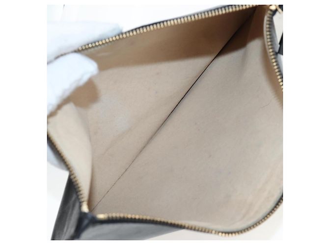 BOTTEGA VENETA INTRECCIATO Cabas GM Boston Bag Leather Black Auth am12609V - vista 23