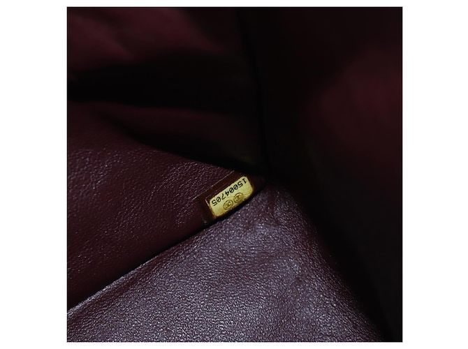 Borsa a tracolla CHANEL Matelasse 30 Chain in pelle d'agnello nera e argento CC Auth 200505SAM Nero - vista 11