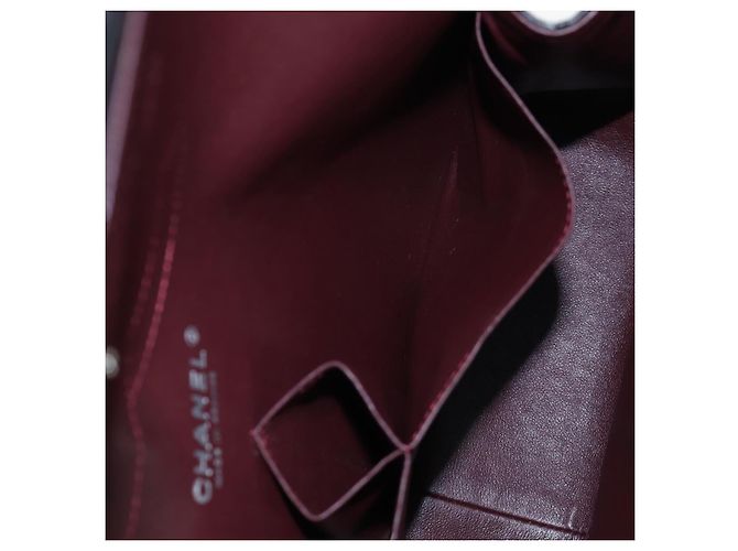 Borsa a tracolla CHANEL Matelasse 30 Chain in pelle d'agnello nera e argento CC Auth 200505SAM Nero - vista 28