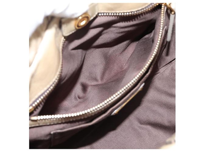 Borsa a mano Miu Miu in pelle 2way Beige Gold Auth BA15753V D'oro - vista 25