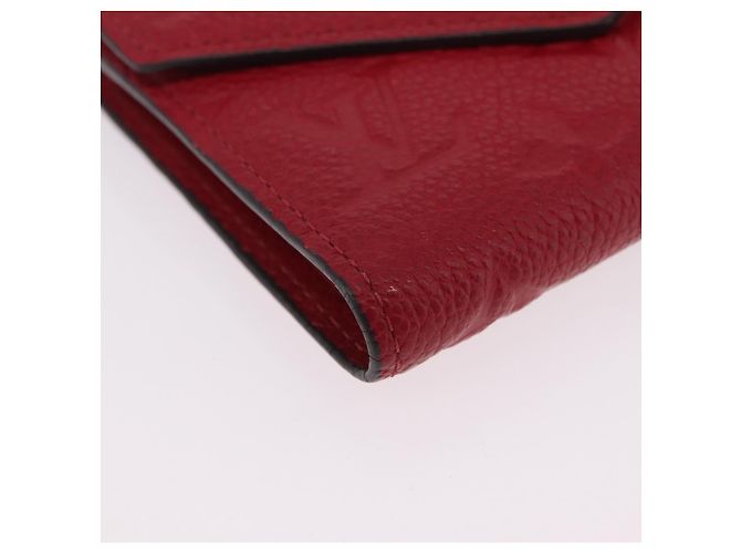 LOUIS VUITTON Empreinte Portefeuille Victorine Wallet Red M62554 LV Auth 205417M Rosso Monogramma - vista 14