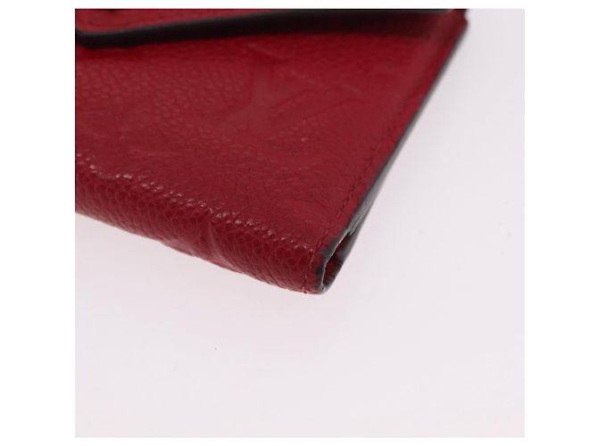 LOUIS VUITTON Empreinte Portefeuille Victorine Wallet Red M62554 LV Auth 205417M Rosso Monogramma - vista 15