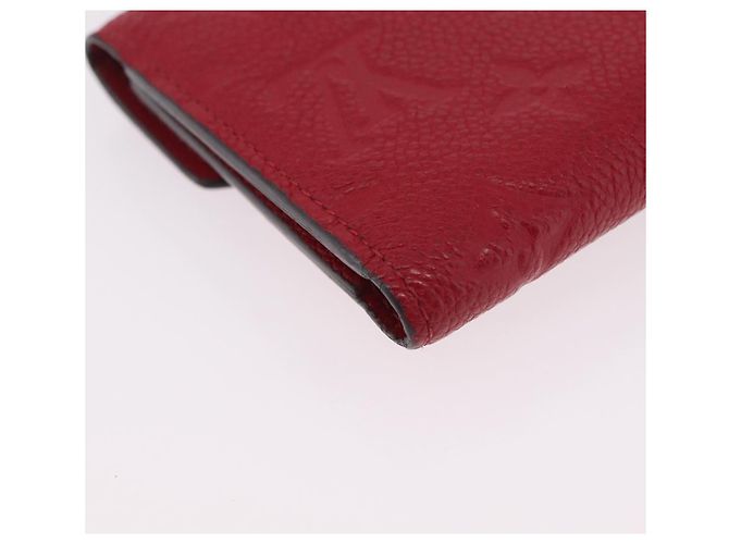 LOUIS VUITTON Empreinte Portefeuille Victorine Wallet Red M62554 LV Auth 205417M Rosso Monogramma - vista 16