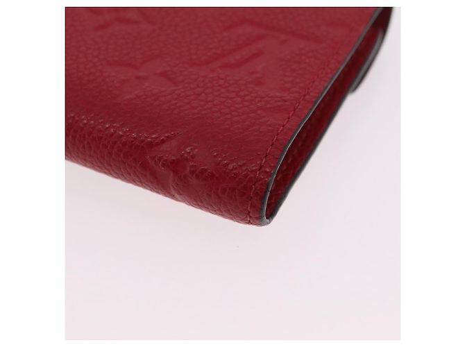 LOUIS VUITTON Empreinte Portefeuille Victorine Wallet Red M62554 LV Auth 205417M Rosso Monogramma - vista 17