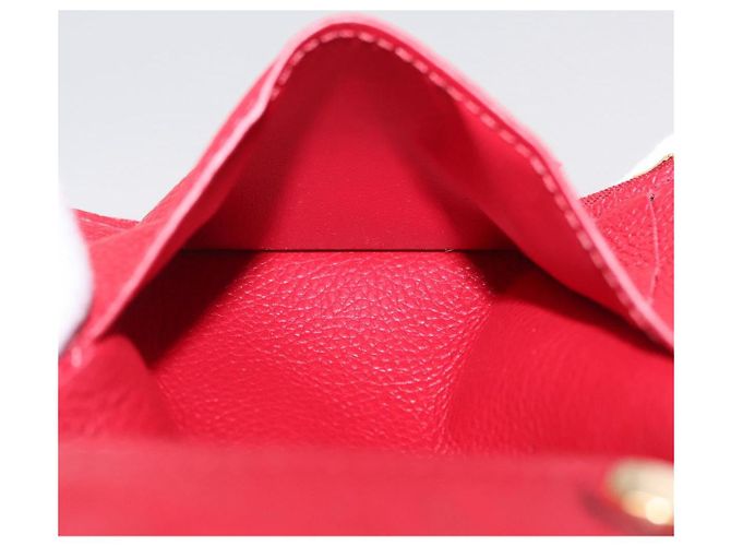 LOUIS VUITTON Empreinte Portefeuille Victorine Wallet Red M62554 LV Auth 205417M Rosso Monogramma - vista 22