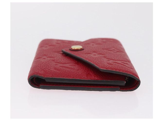 LOUIS VUITTON Empreinte Portefeuille Victorine Wallet Red M62554 LV Auth 205417M Rosso Monogramma - vista 4
