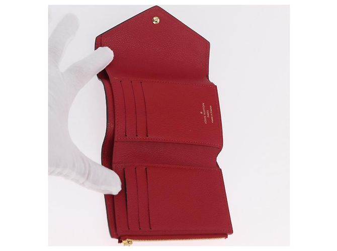 LOUIS VUITTON Empreinte Portefeuille Victorine Wallet Red M62554 LV Auth 205417M Rosso Monogramma - vista 8